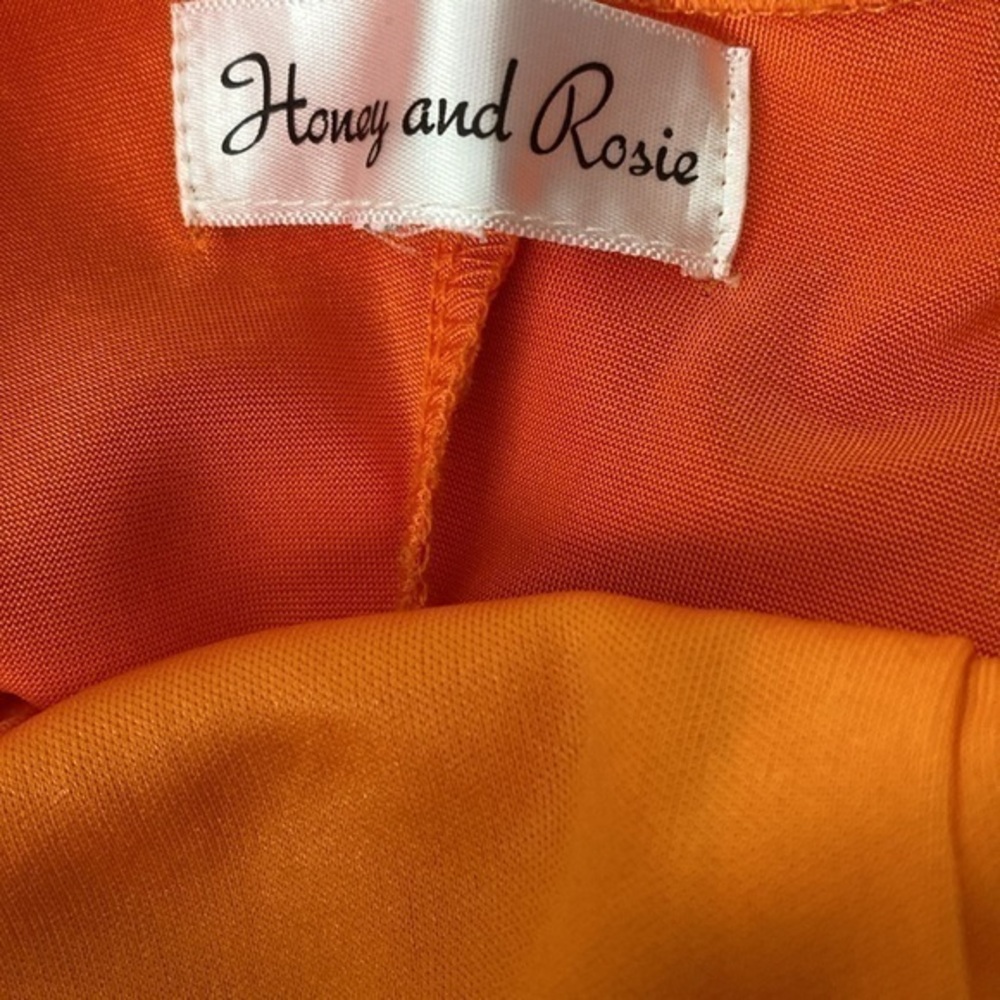 Honey and Rosie XS dress orange - Picture 3 of 4